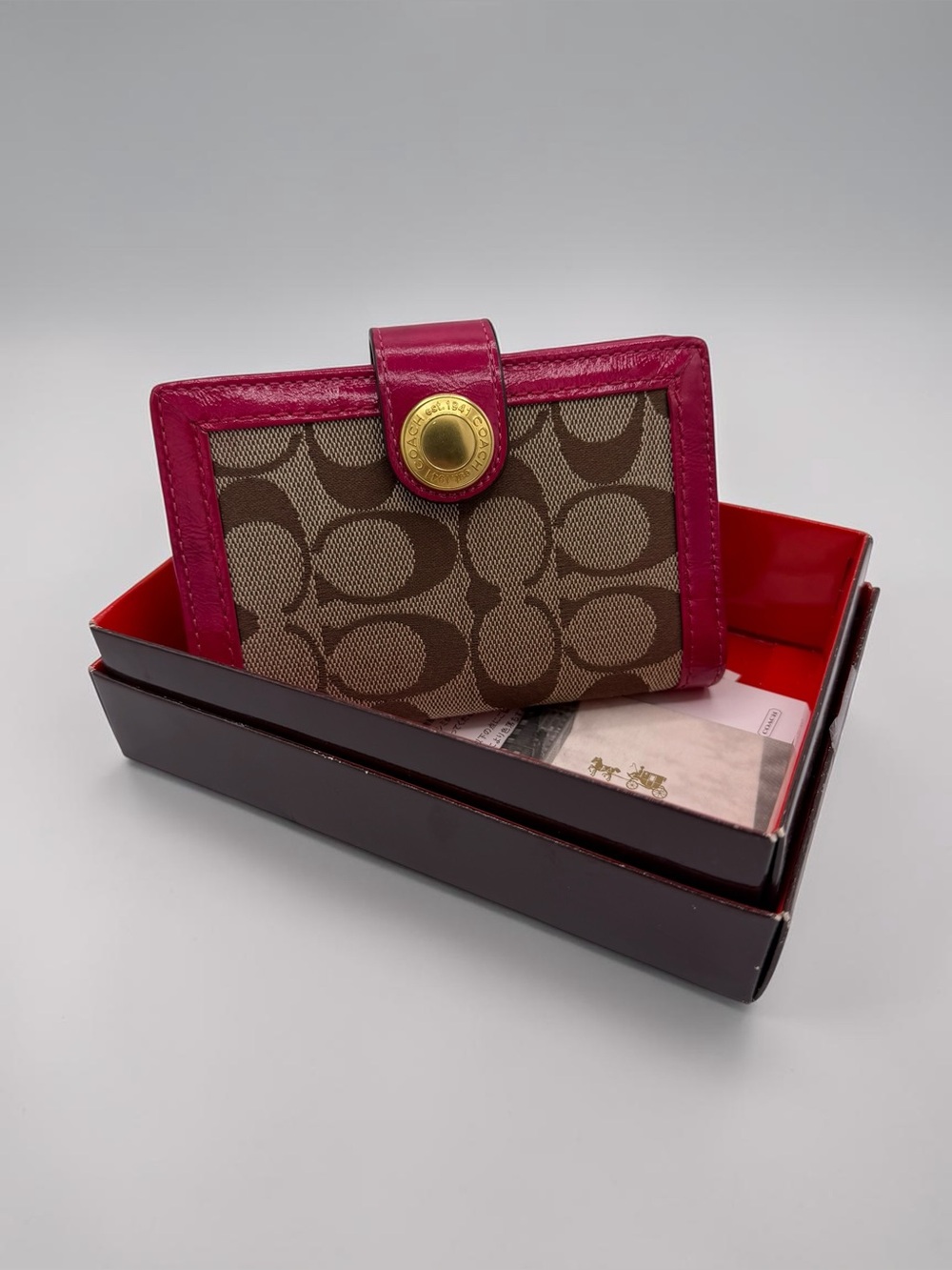 Vintage Coach Signature Legacy Agenda Planner Address Book 2009 NIB Box